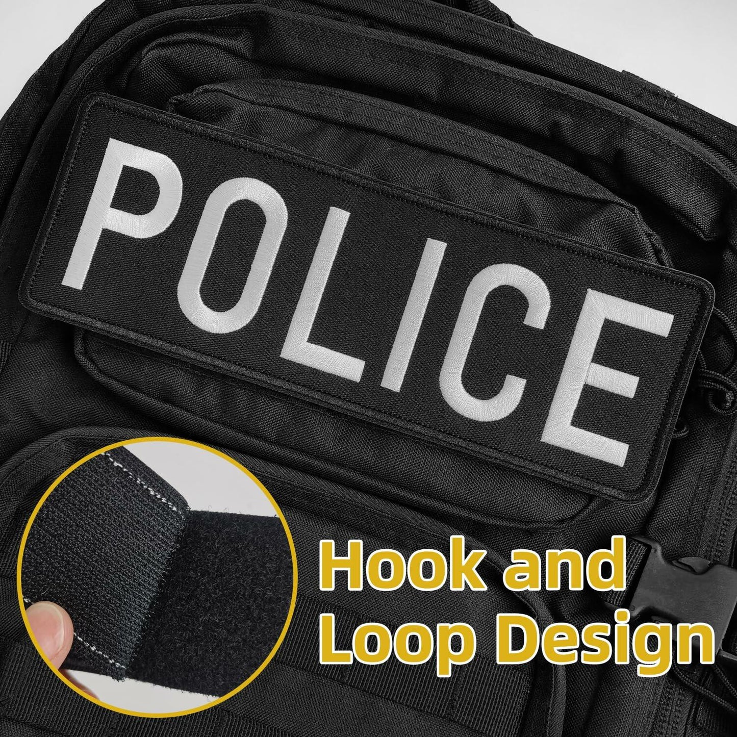 EMORBALS Patches, Press Badge Embroidered Patches for Backpacks, Jackets, Press