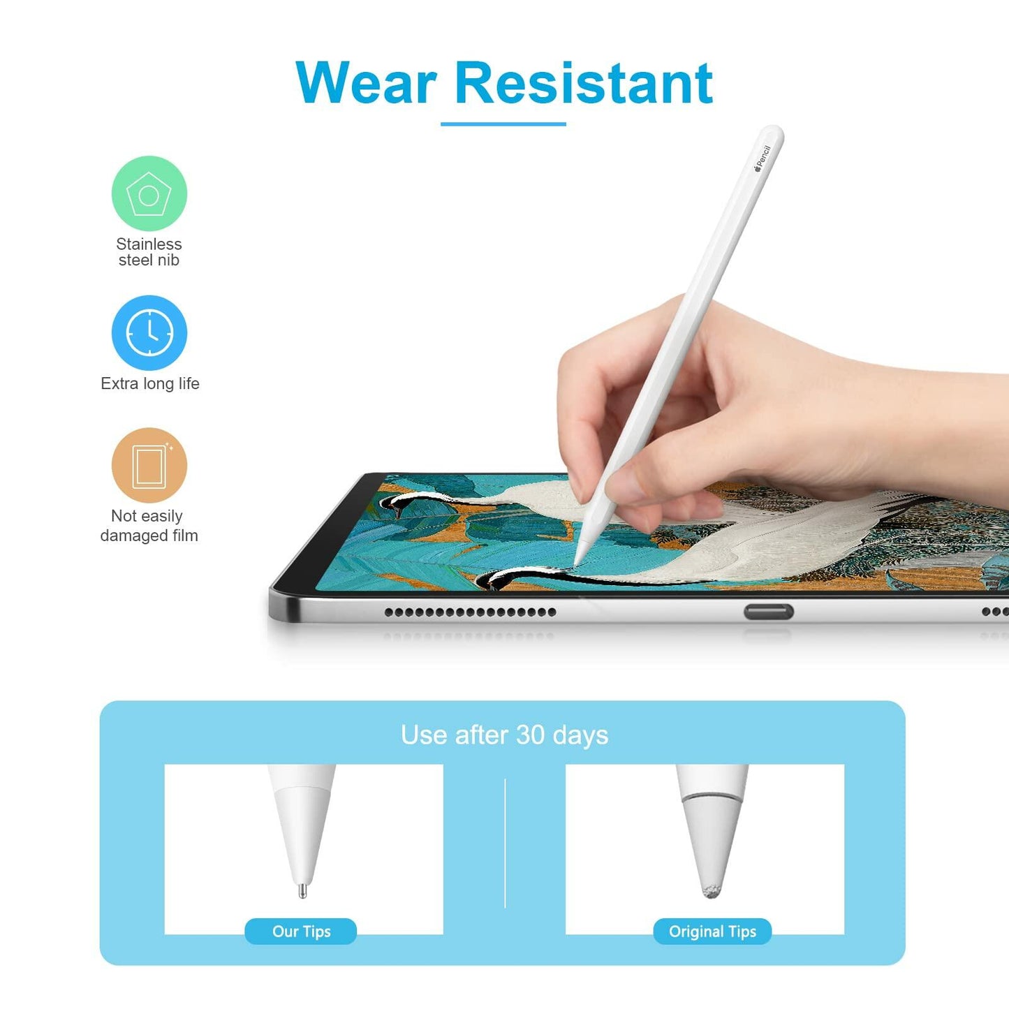 Digiroot Upgraded Replacement Tip for Apple Pencil Pro/1st/2nd