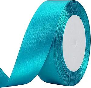MEYIART Blue Satin Ribbon 1.5in x 25 Yards Wide Solid Gift Craft Ribbon