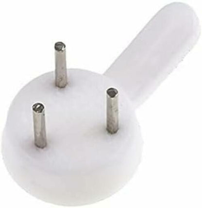 Galepromot 10Pcs White Plastic Non-Marking Wall Hooks for Hanging Home Decor
