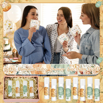 Open Box Heigble 24pcs Pumpkin Lip Balm Fall Party Favors Like New