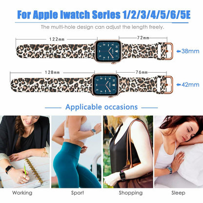 OIWZEF Silicone Band for Apple Watch 38-49mm Sport Strap Marble