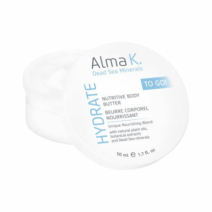 ALMA K Nutritive Body Butter Mini Shea Cream Dead Sea Minerals 1.7oz