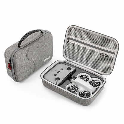LiweiNova Portable PU Leather Case for DJI Neo Fly More Combo Black