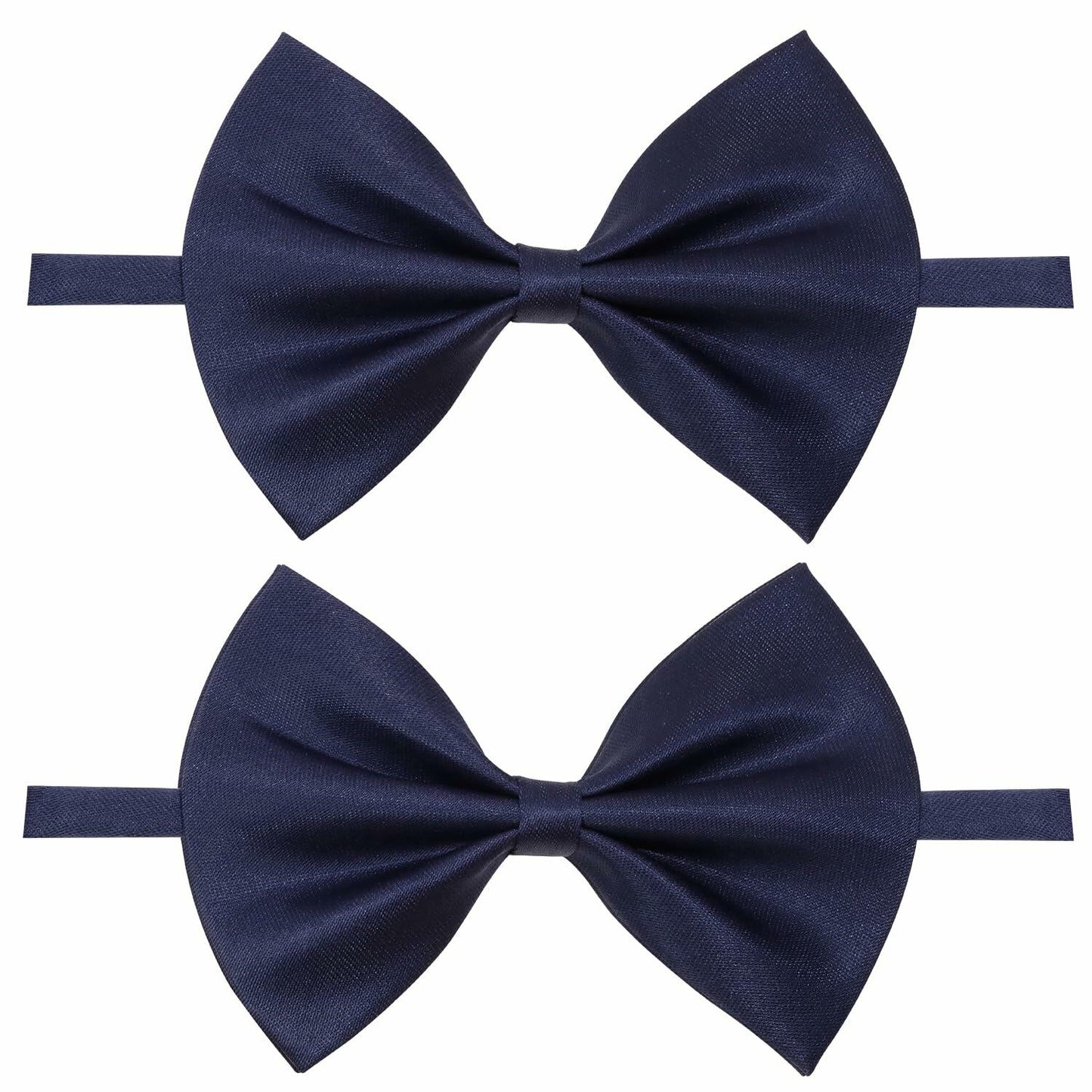 PPhtony 2pcs Satin Pre-Tied Bow Ties Adjustable Formal Tuxedo Purple