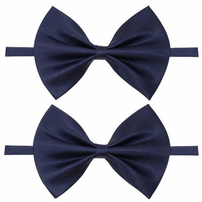 PPhtony 2pcs Satin Pre-Tied Bow Ties Adjustable Formal Tuxedo Purple