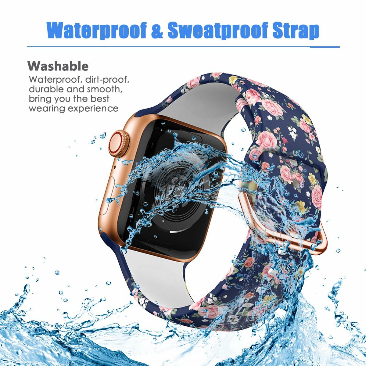 Silicone Band for Apple Watch 38-49mm Adjustable Sport Strap Unisex