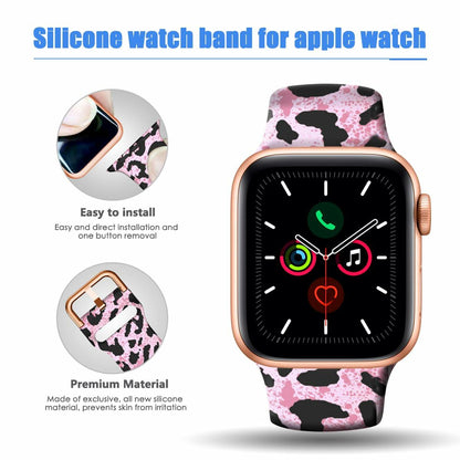Silicone Band for Apple Watch 38-49mm Adjustable Sport Strap Unisex