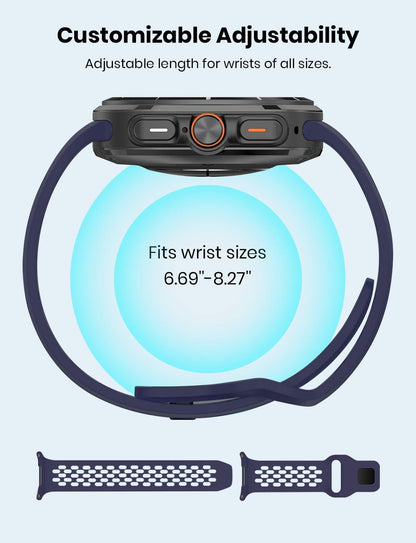3 Pack Silicone Sport Band for Samsung Galaxy Watch Ultra 47mm