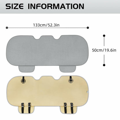 SanQing Universal Rear Car Seat Cover Cotton Linen Cushion Gray Rear