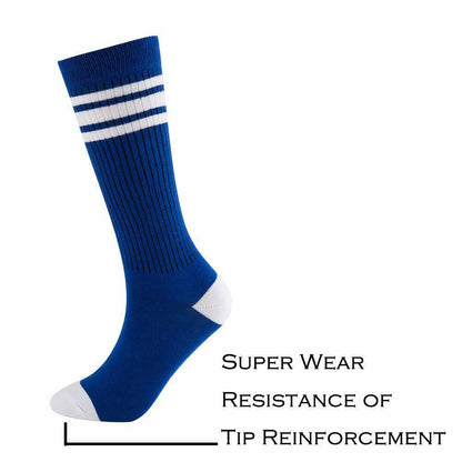 NEVSNEV Knee High Tube Socks Comfortable Breathable Triple Stripes Boys 10-15 YO