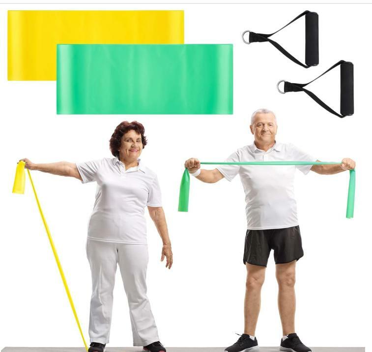 Generic 2 Pcs Resistance Band with Handles Chair Exercise for Seniors