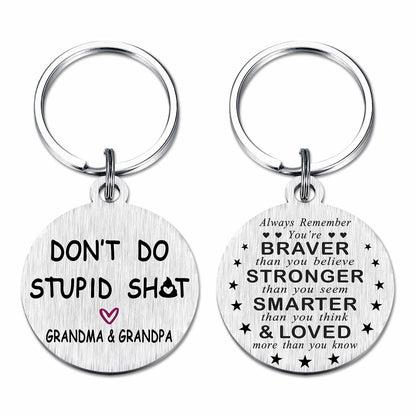 Viayen Teen Boys Valentines Day Gifts Keychain Love Grandpa and Grandma