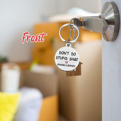 Viayen Teen Boys Valentines Day Gifts Keychain Love Grandpa and Grandma