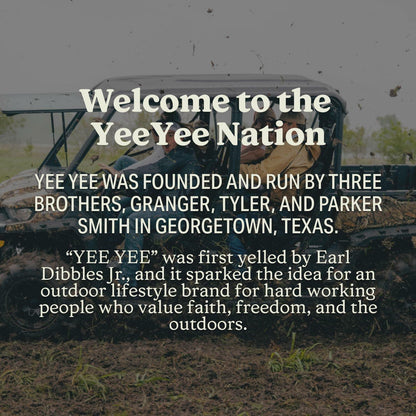 Yee Yee American Flag Vinyl Decal Patriotic Sticker 6x3in Patriot