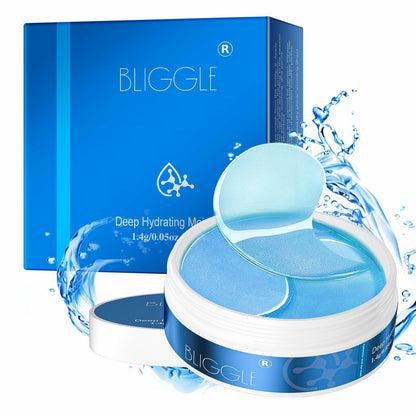 BLIGGLE Under Eye Patches 64 pcs Brightening Hyaluronic Acid Cooling Care