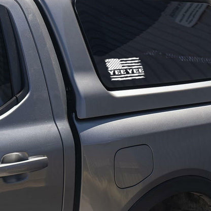 Yee Yee American Flag Vinyl Decal Patriotic Sticker 6x3in Patriot