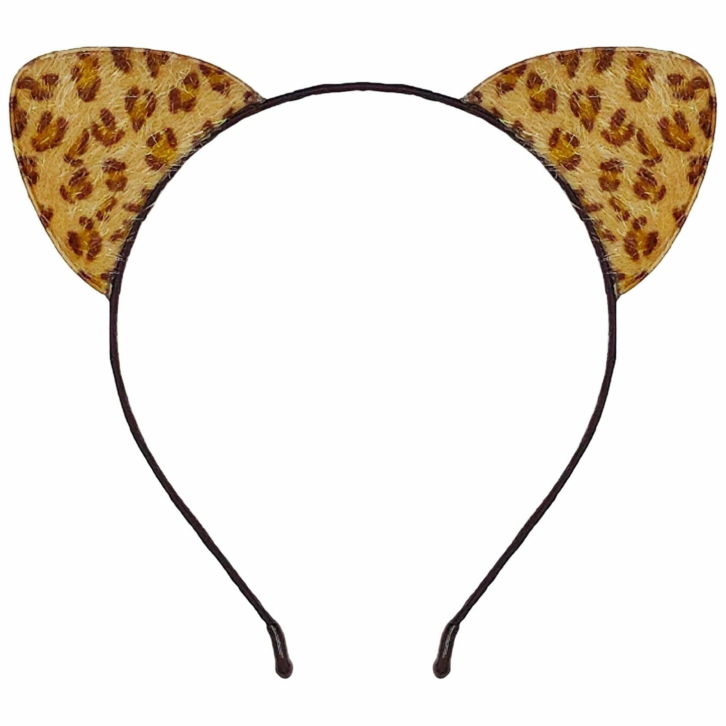 IGMaryBox Cat Ears Headband Black Velvet Leopard Print Animal Hairband