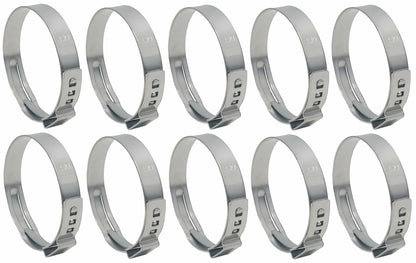 OCS Parts Oetiker Ear Clamps 167 Series 304 Stainless Steel 38.5mm 10 Pack