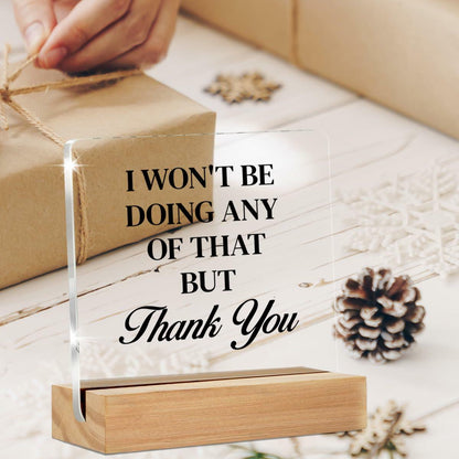 Funny Office Desk Sign - Humor Office Decor - Desk Decor for Office Cubicle - I
