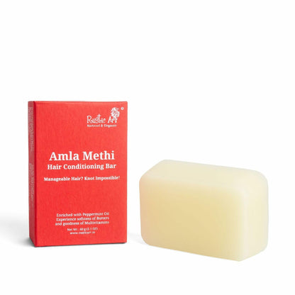 Rustic Art Amla Methi Hair Conditioning Bar Sulphate Silicone Free