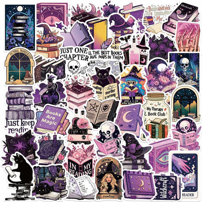 ZoiyTop 200pcs Halloween Vinyl Waterproof Cartoon Book Stickers Decals