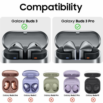 OFELUMTIZE Galaxy Buds 3 Pro Case Cover Glitter Clear Silicone Keychain Kit