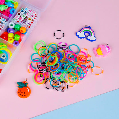 YUSLROB Rubber Band Bracelet Making Kit 2000+ Multi-Color Bands Kids