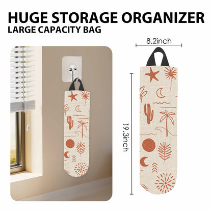 BRUAOWJF Plastic Bag Holder Durable Large Grocery Bag Dispenser Cute Boho