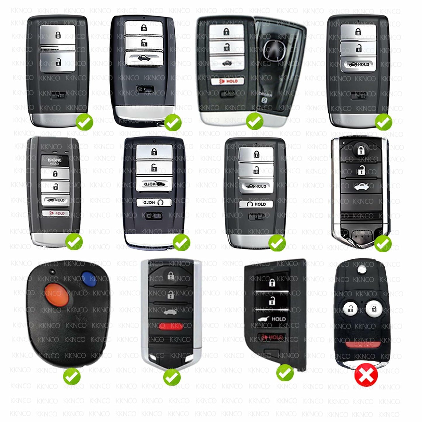 KKNCO Key Fob Battery Replacement for Acura Smart Remote Pack of 2 Batteries