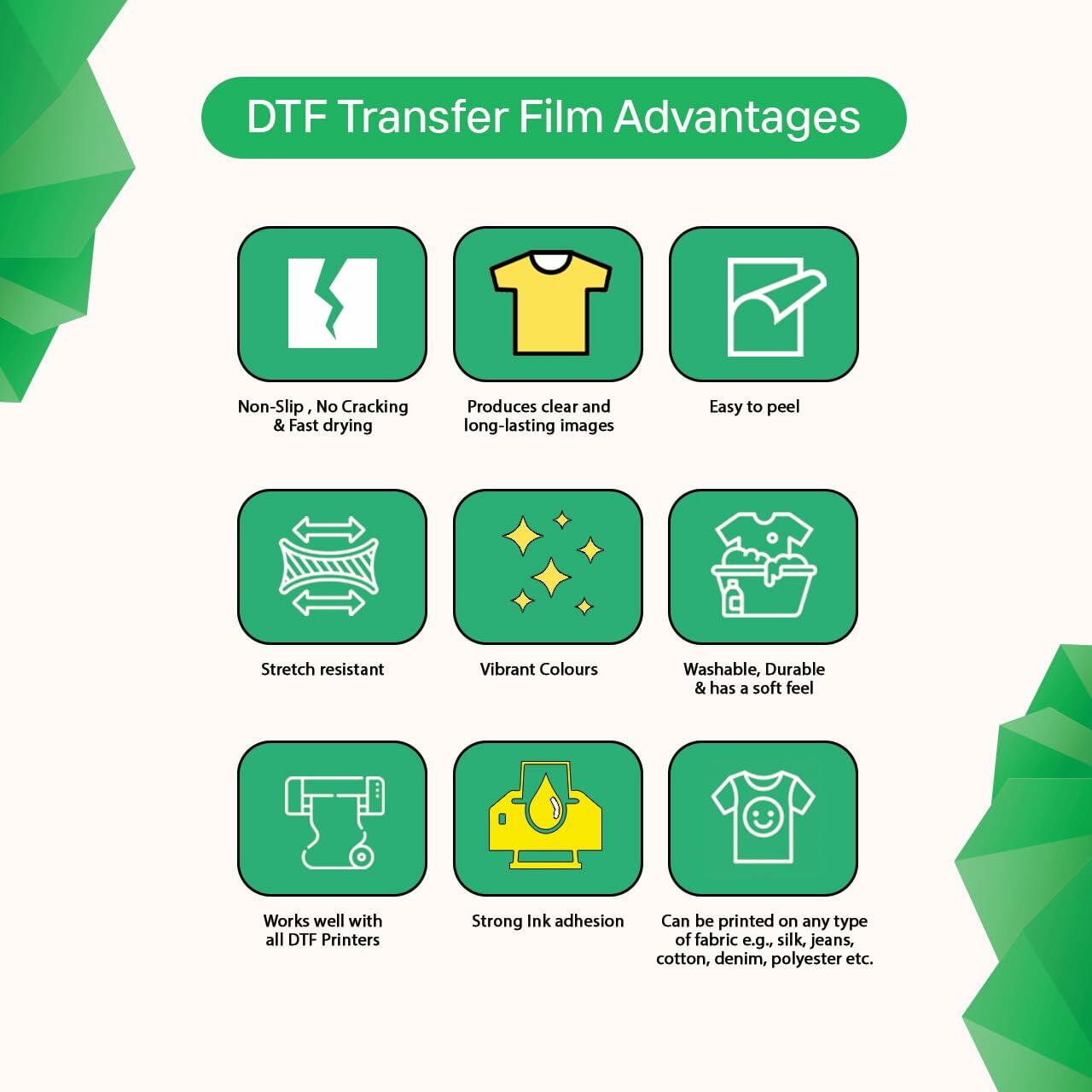 Yadel DTF Transfer Film A3 30 Pieces YL-0030 Easy Image Transfer Sheets