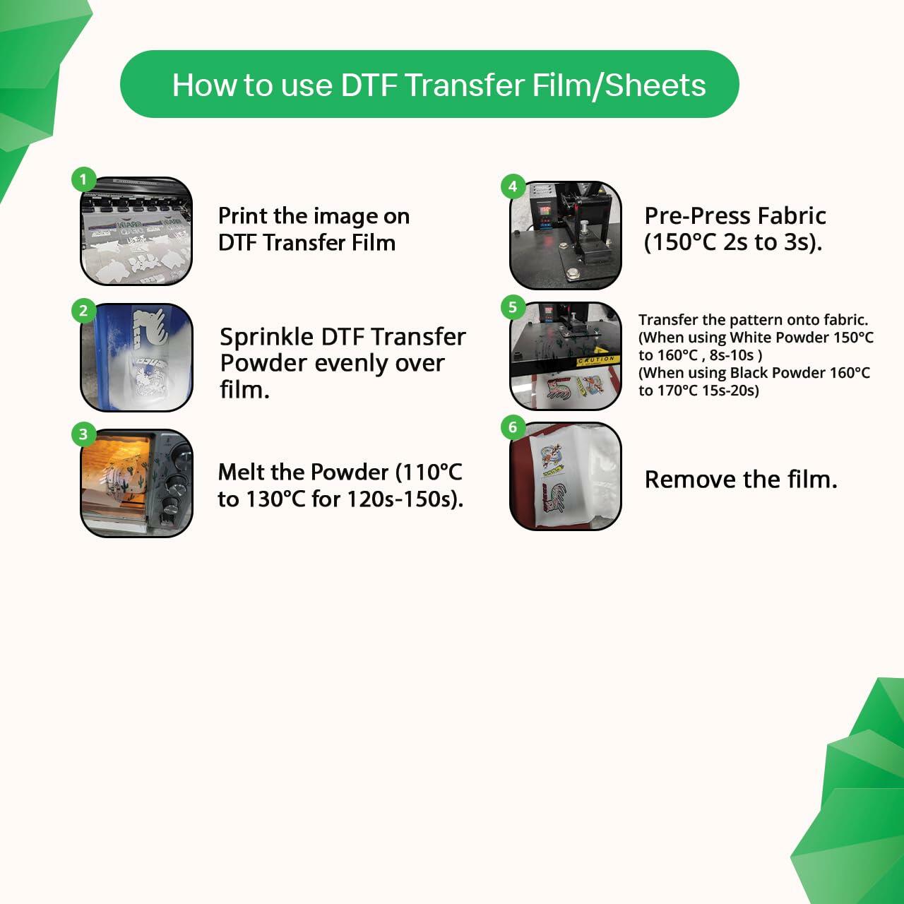 Yadel DTF Transfer Film A3 30 Pieces YL-0030 Easy Image Transfer Sheets