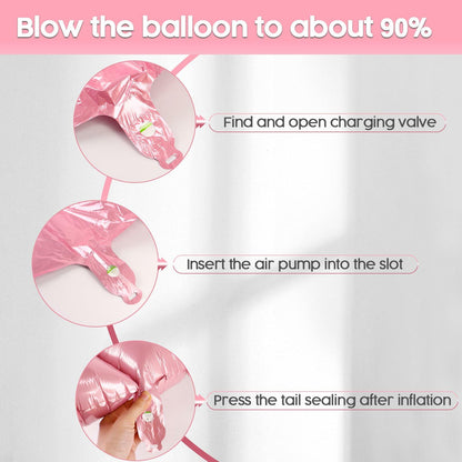 KEXINGTUO 2 Pearlescent Pink Number Foil Balloons 40 Inch Birthday Party