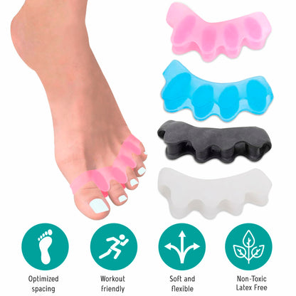 NAMELESS NICHE Toe Separators Bunion Corrector Toe Spacers Pink 1 Pair