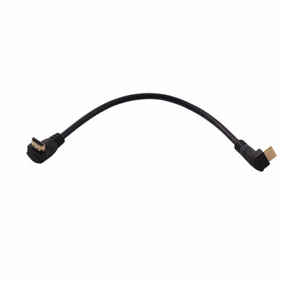 LARRITS HDMI 2.0 Cable 1FT 90 Degree Elbow Ultra Short 4K 60Hz Black