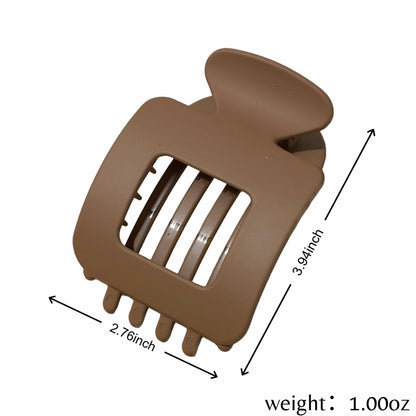 Generic 4-Pack Large Matte Non-Slip Claw Barrettes Hair Clips 4-Square