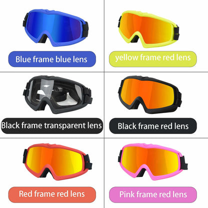 GDSanlian Dog Sunglasses UV-Proof Windproof Adjustable Strap Black Red L