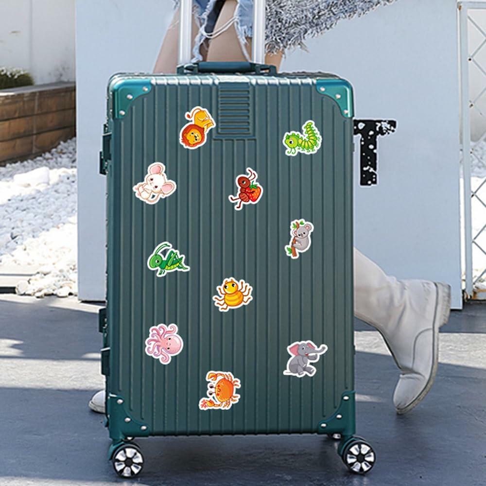 Debuosim 200 Pcs Cute Animal Waterproof Vinyl Stickers for Kids Teens Girls Boys