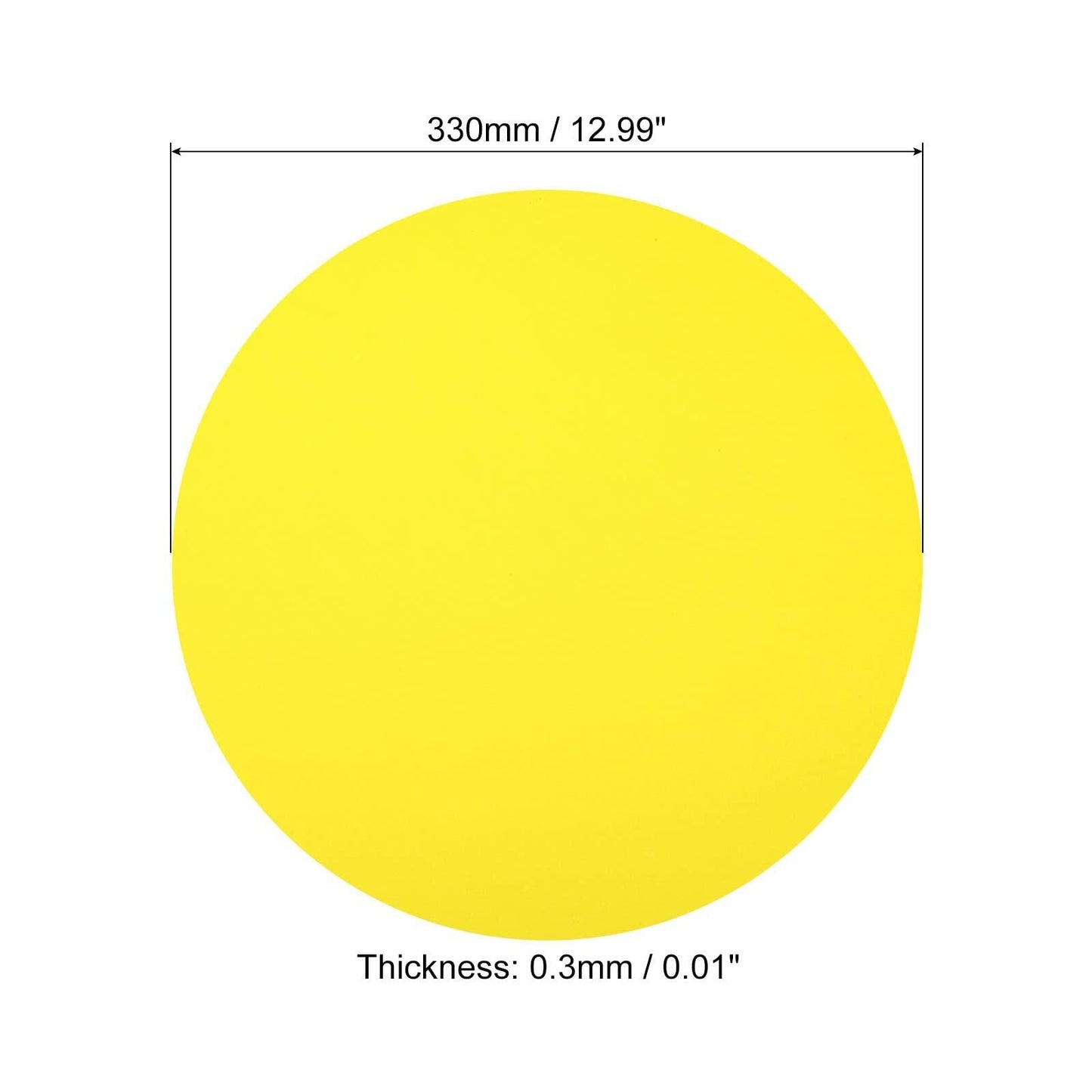 PATIKIL 13-inch Round Cardboard Paper Circles 40 Pcs Yellow DIY Crafts