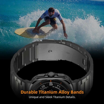 Arsfit Titanium Band Compatible Samsung Galaxy Watch Ultra 47MM Black