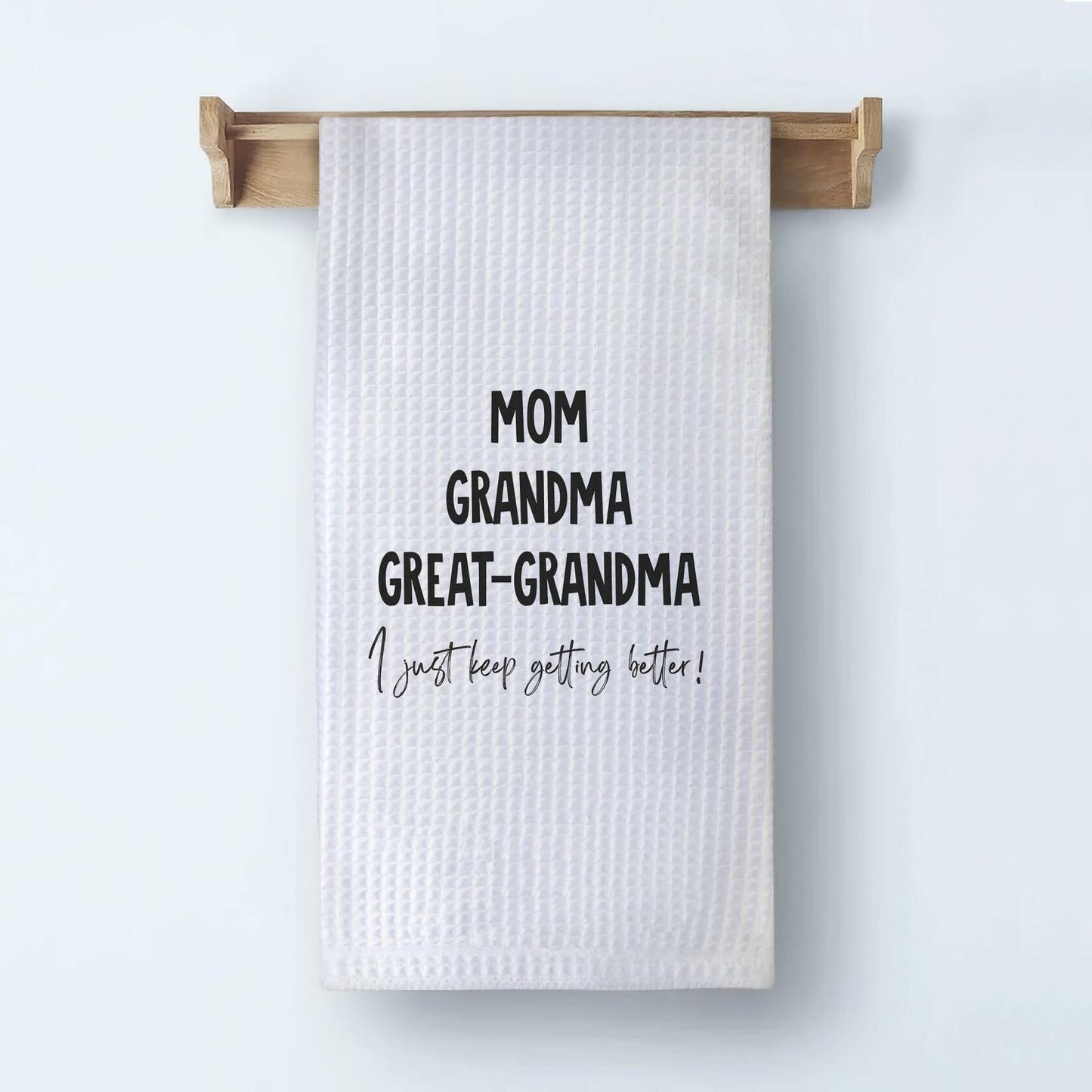 XUISWELL Grandma Gifts Kitchen Towels Great Grandma 16x24 Inch
