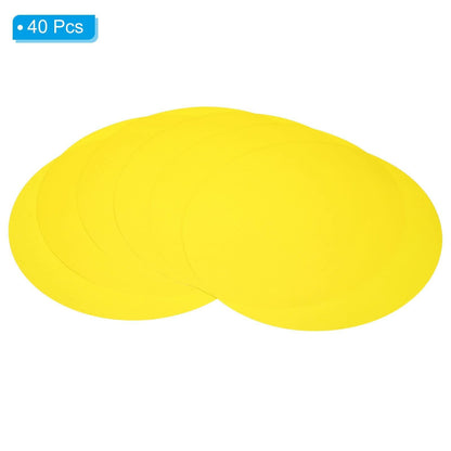 PATIKIL 13-inch Round Cardboard Paper Circles 40 Pcs Yellow DIY Crafts