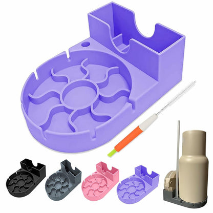 SISAYWEY Silicone Water Bottle Drying Rack Stanley 20/30/40oz Cups Purple 1Pc