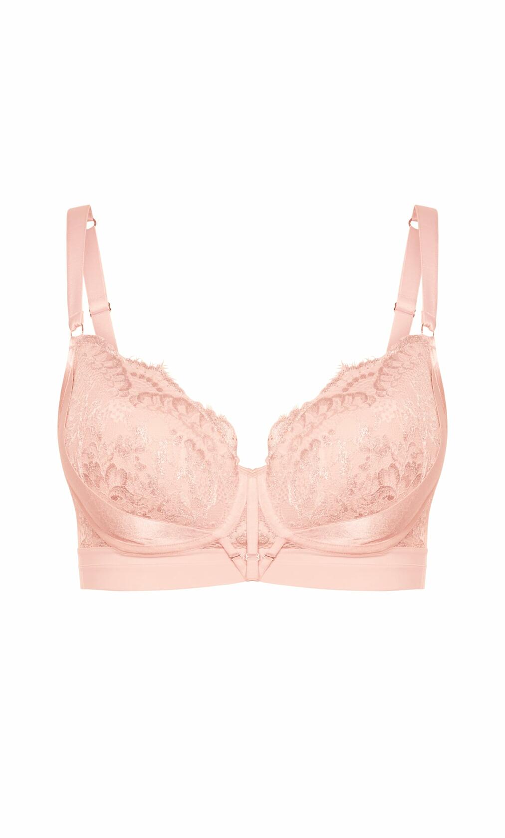 City Chic Alexis Contour Longline Bra Plus Size 38DD
