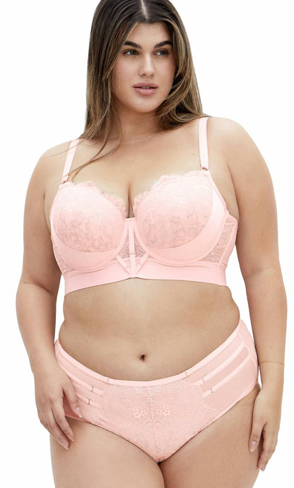 City Chic Alexis Contour Longline Bra Plus Size 38DD