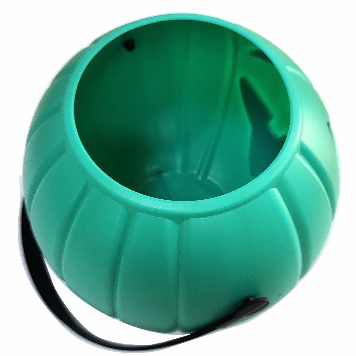 DQFAQYY Teal Pumpkin Bucket 7" Plastic Halloween Candy Bowl 7x7x5.5in