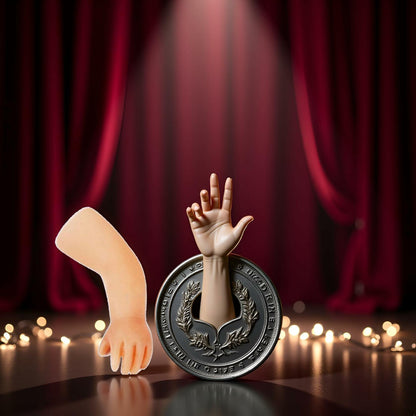 Calsgkspray Little Hand Coin Disappeared Magic Trick Toy Small Durable Novelty