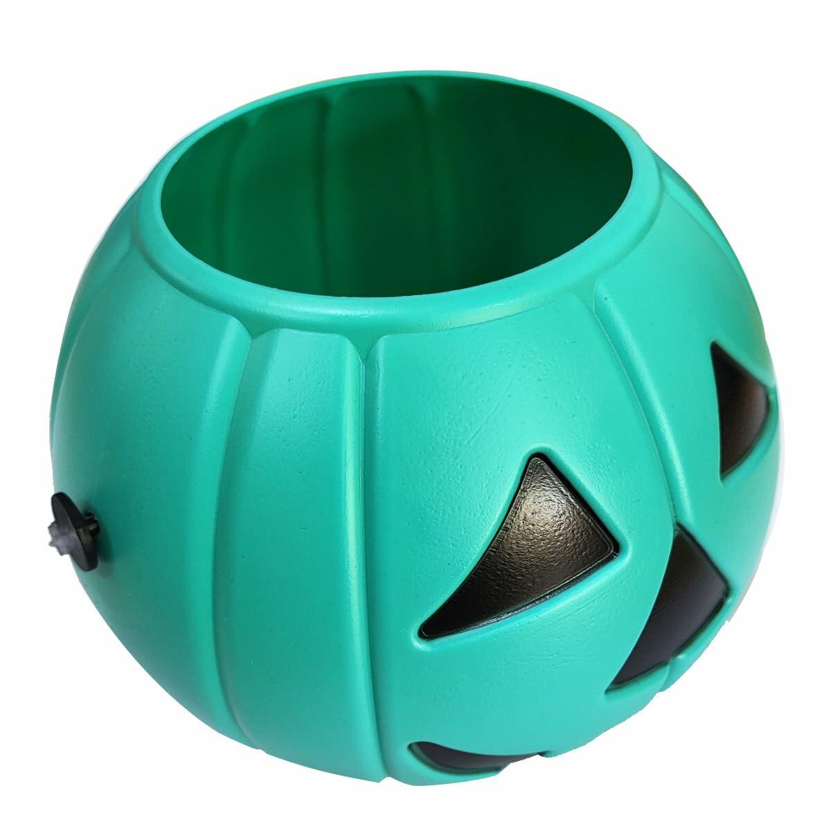 DQFAQYY Teal Pumpkin Bucket 7" Plastic Halloween Candy Bowl 7x7x5.5in