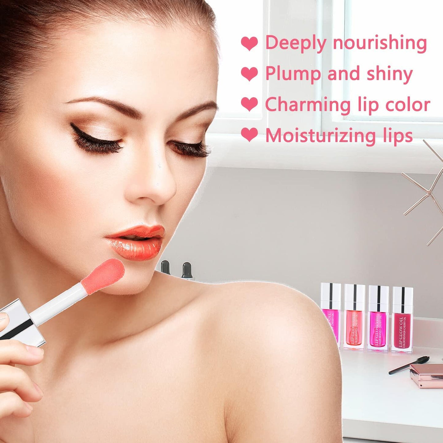 Sea-Maid Plumping Lip Gloss Tinted Balm Big Brush 1.01 Fl Oz Black
