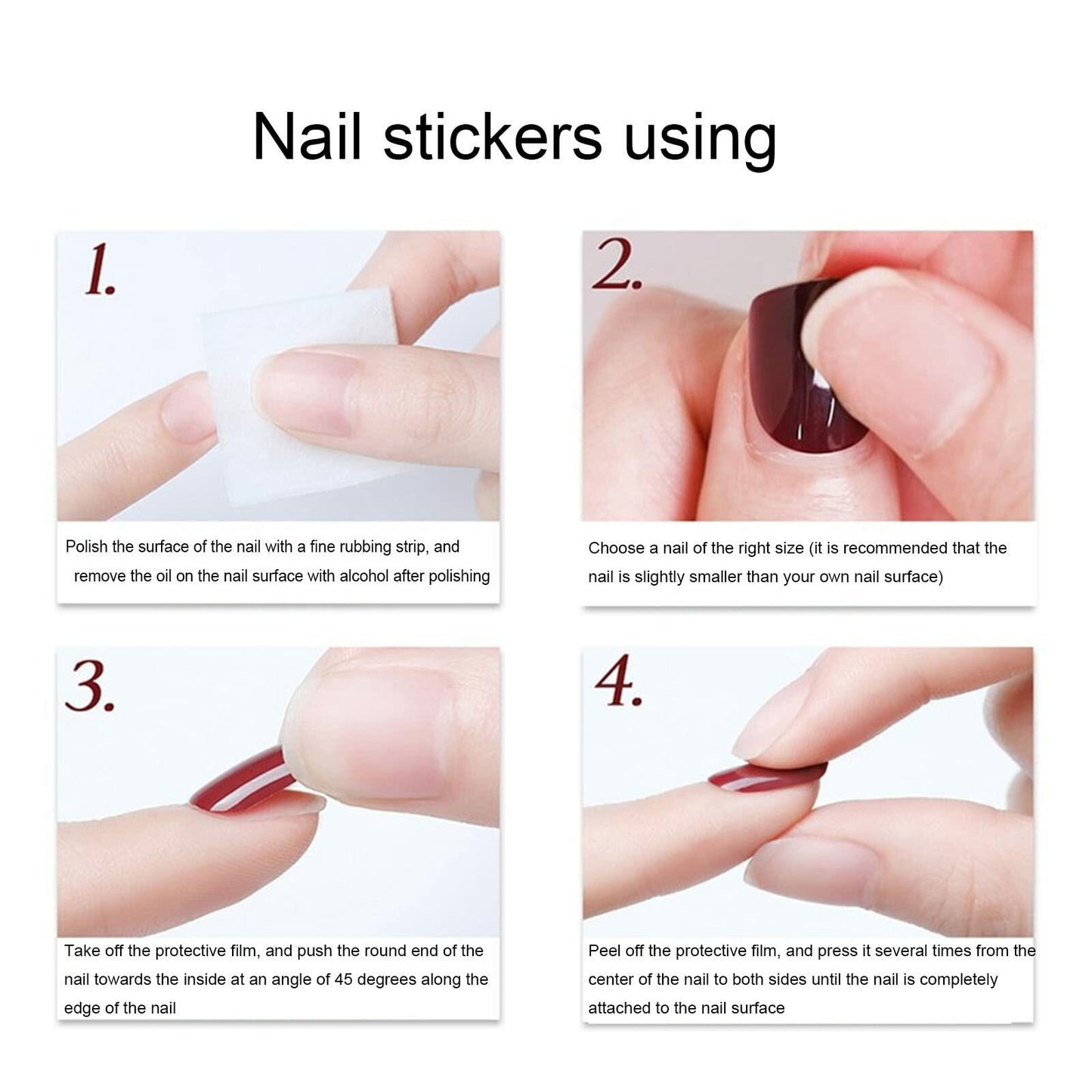 WLGDLH 24Pcs Dark Green Square Christmas Tree Glitter Press On Nails